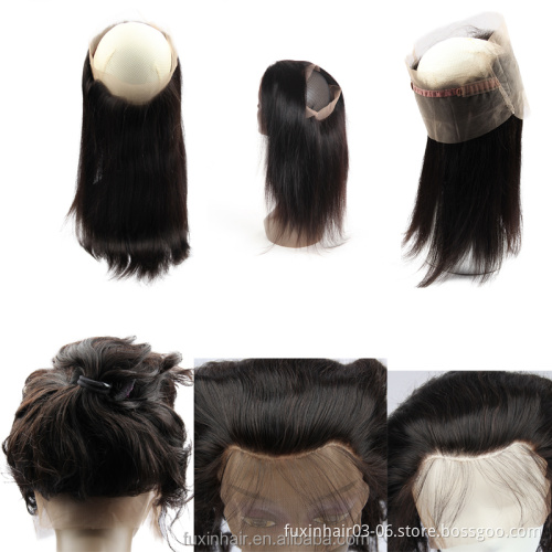 10a Unprocessed Wholesale Virgin Malaysian Hair 360 Lace Frontal Closure With Bundles Cheap Human Hair Wigs With 360 Closure